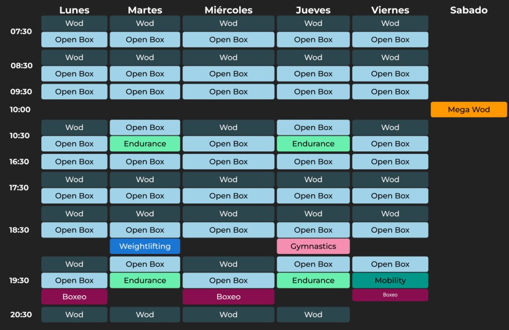 Horarios